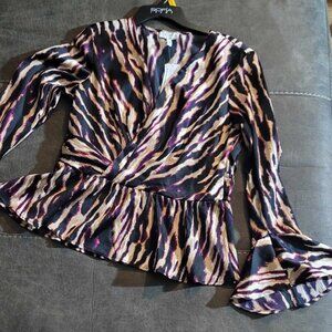 Sofia Jeans by Sofia Vergara Drape Knot Top  Women's size large